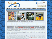 Tablet Screenshot of memory-radio.de